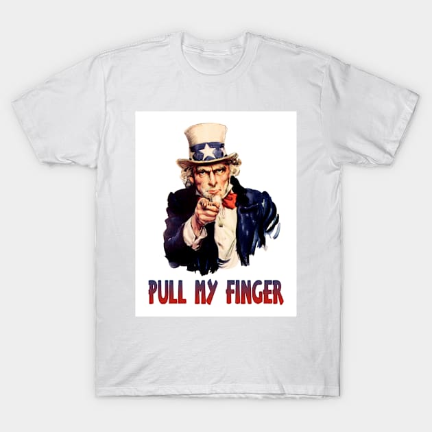 Uncle Sam: Pull My Finger T-Shirt by Naves